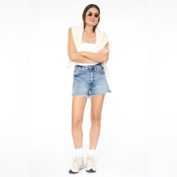 pistola Pants - Pistola Maeve Super High Rise Denim Cut Off Jean Shorts Play Day Blue Women’s 26